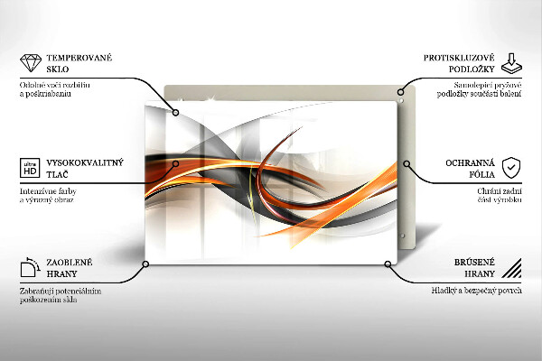 Tabla de cortar de vidrio Formas modernas