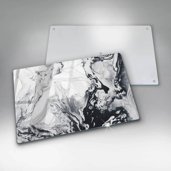 Tabla de cortar de vidrio Abstracción de tinta