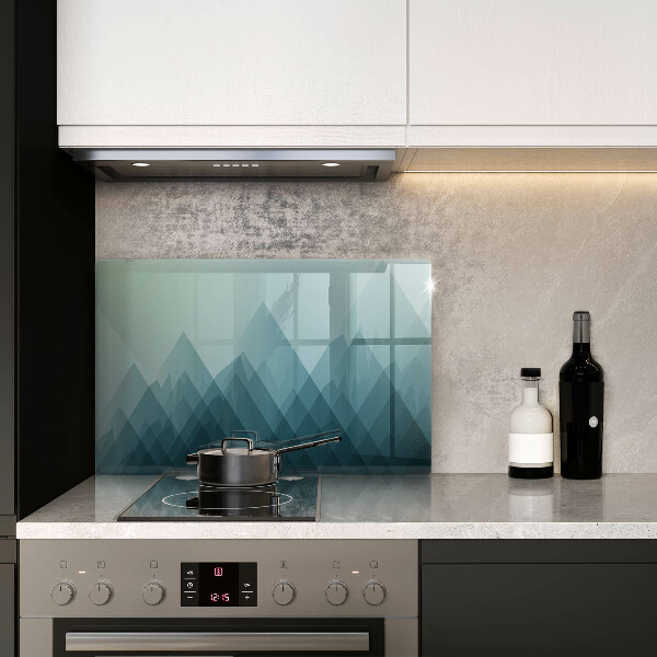 Tabla de cortar de vidrio Montañas abstractas