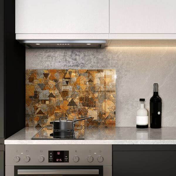 Tabla de cortar de vidrio Patrones sin fisuras de figuras geométricas