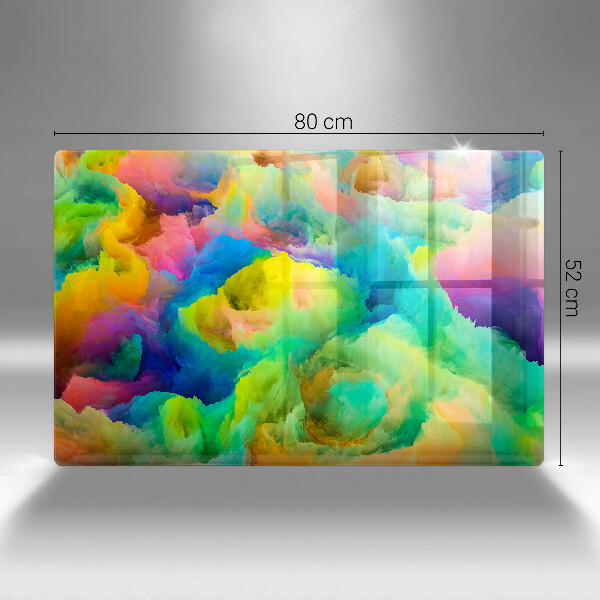 Tabla de cortar de vidrio Abstracción colorida