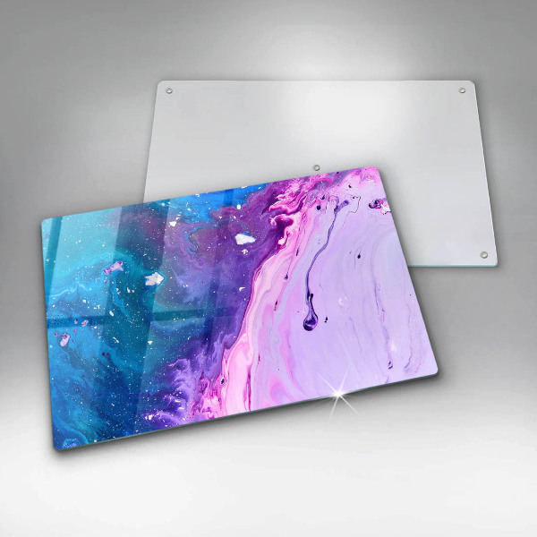 Tabla de cortar de vidrio Tintas de abstracción