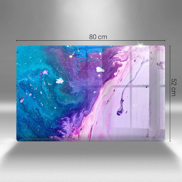 Tabla de cortar de vidrio Tintas de abstracción