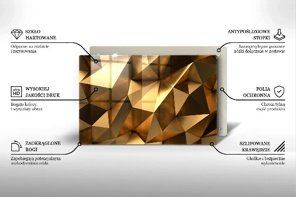 Tabla de cortar de vidrio Fondo de abstracción de estructura