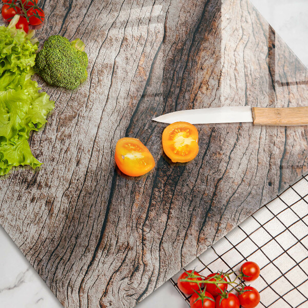 Tabla de cortar de vidrio Estructura de madera