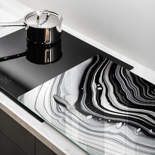 Tabla de cortar de vidrio Abstracción de tinta