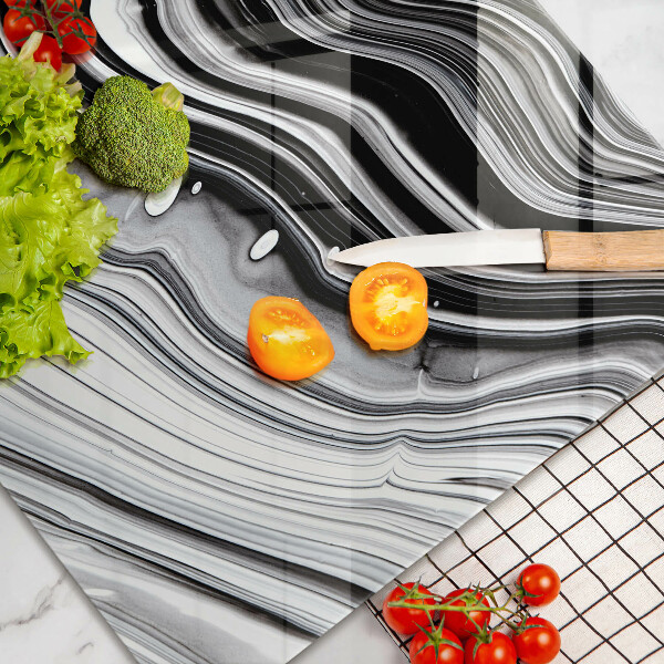 Tabla de cortar de vidrio Abstracción de tinta