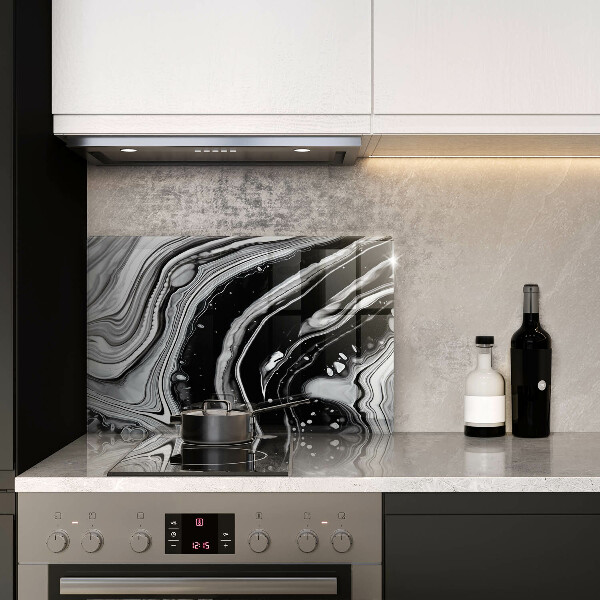 Tabla de cortar de vidrio Abstracción de tinta