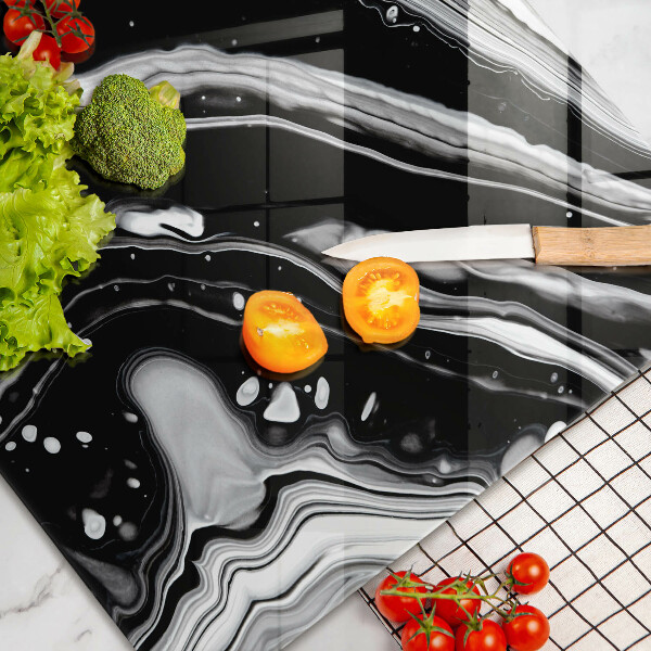 Tabla de cortar de vidrio Abstracción de tinta