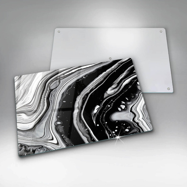 Tabla de cortar de vidrio Abstracción de tinta