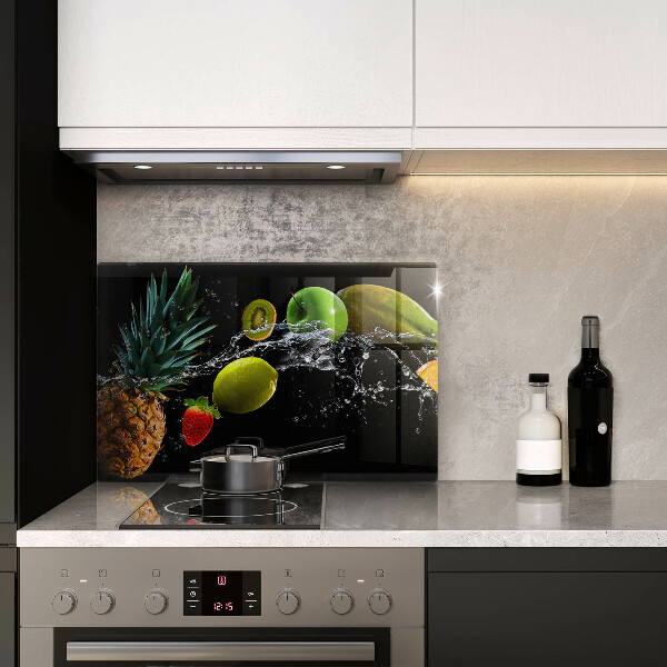 Tabla de cortar de vidrio Frutas en agua