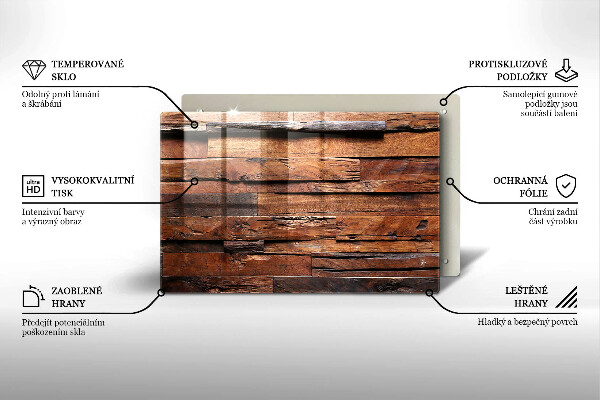 Tabla de cortar de vidrio Tableros de madera decorativos