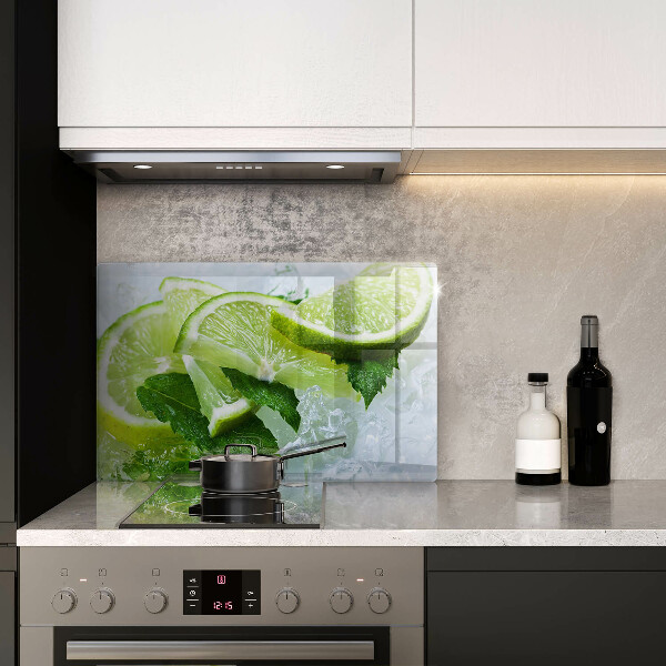 Tabla de cortar de vidrio Lima menta y hielo