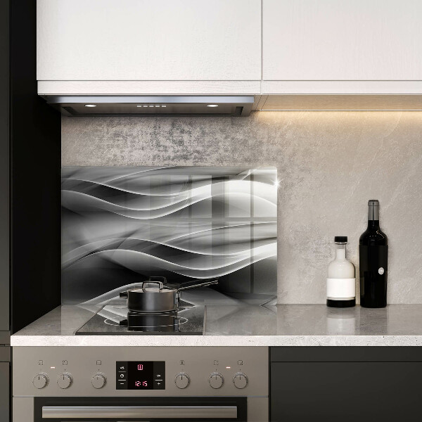 Tabla de cortar de vidrio Líneas suaves de abstracción