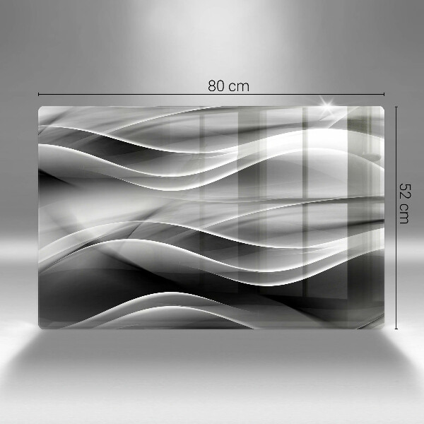 Tabla de cortar de vidrio Líneas suaves de abstracción