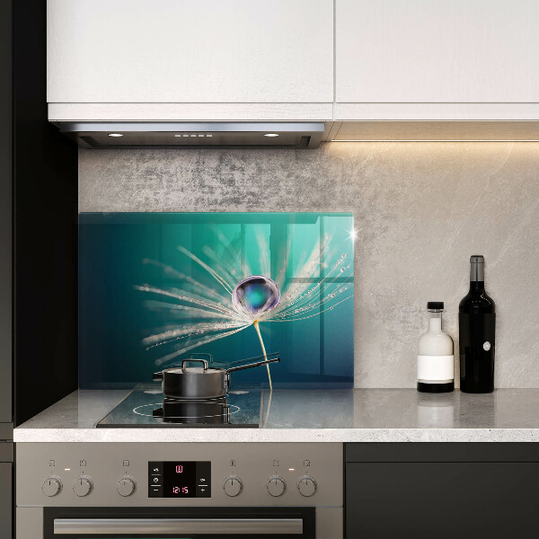 Tabla de cortar de vidrio Rocío sobre un diente de león