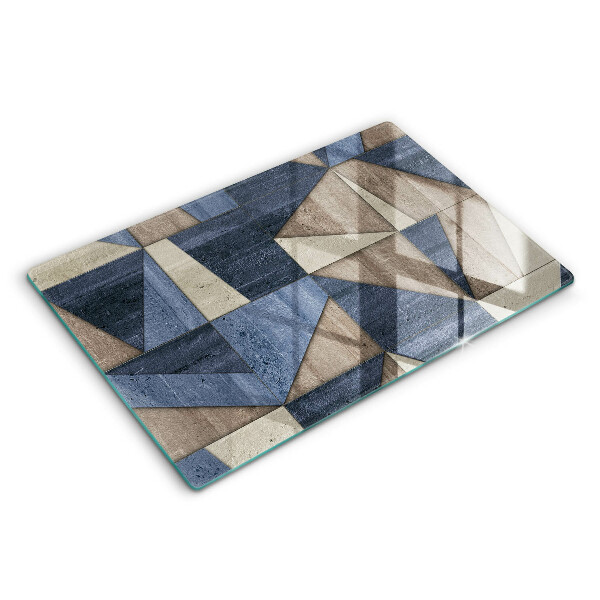 Tabla de cortar de vidrio Abstracción geométrica