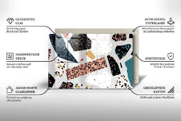 Tabla de cortar de vidrio Gres