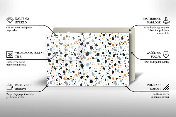 Tabla de cortar de vidrio Gres decorativo