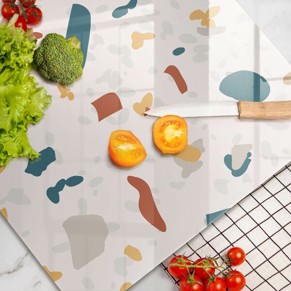 Tabla de cortar de vidrio Gres decorativo