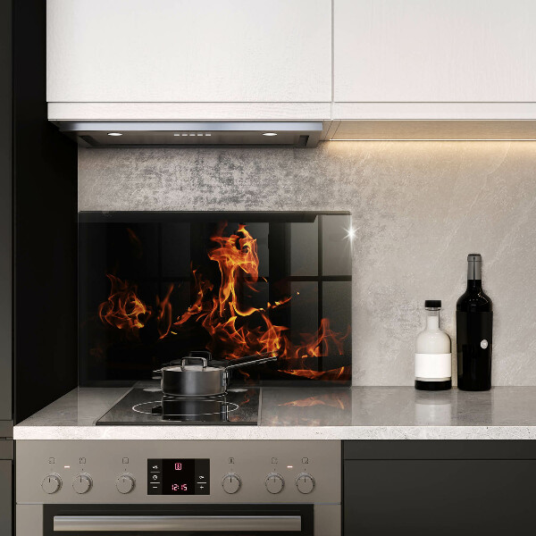 Tabla de cortar de vidrio Enciende una llama viva