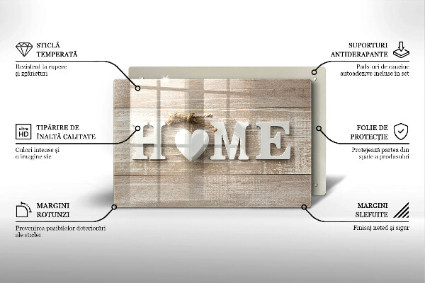 Tabla de cortar de vidrio Home