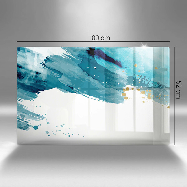 Tabla de cortar de vidrio Manchas azules