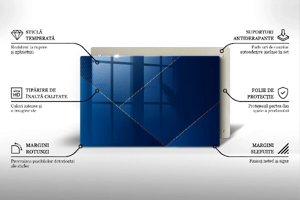 Tabla de cortar de vidrio Fondo moderno