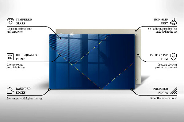 Tabla de cortar de vidrio Fondo moderno