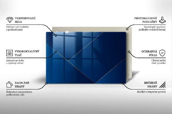 Tabla de cortar de vidrio Fondo moderno