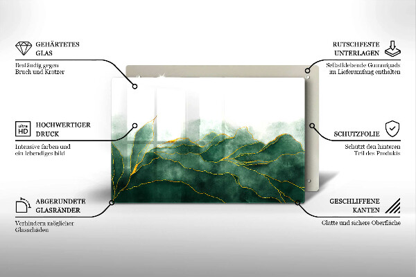Tabla de cortar de vidrio Naturaleza abstracta