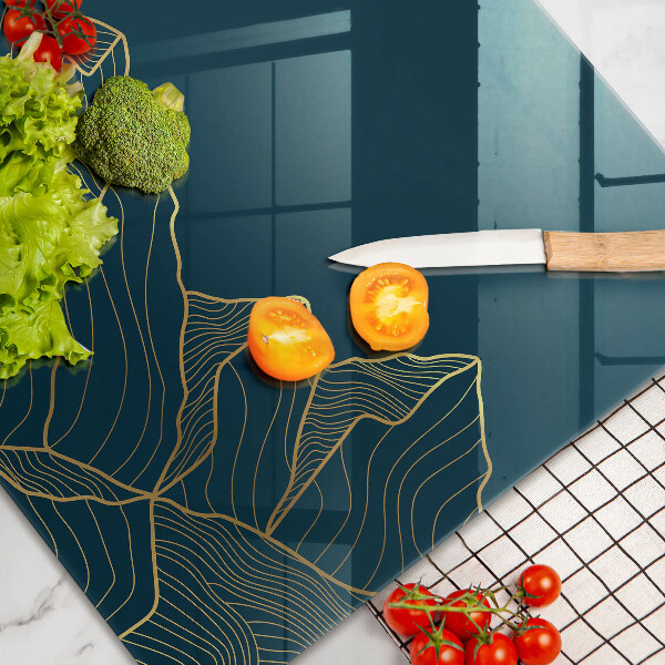 Tabla de cortar de vidrio Montañas abstractas