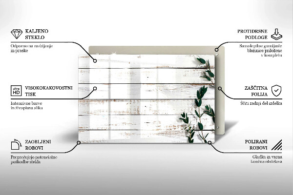 Tabla de cortar de vidrio Tablas y hojas viejas