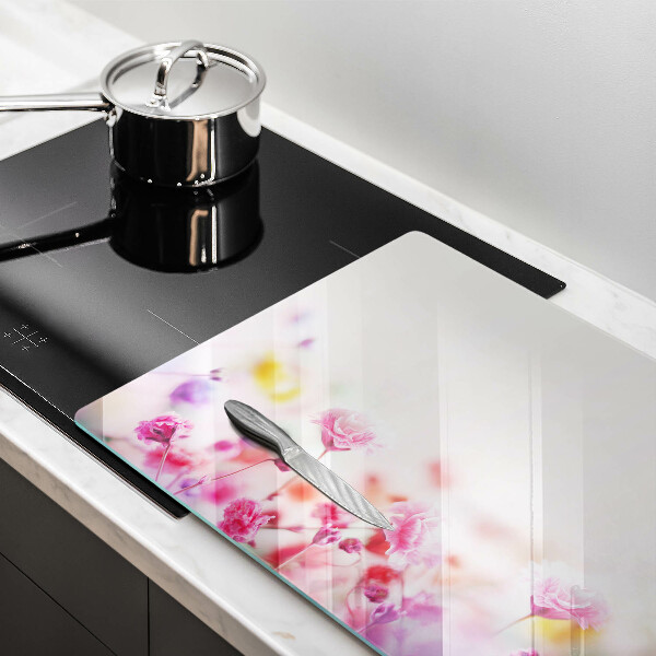 Tabla de cortar de vidrio Prado de flores