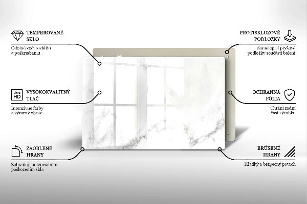 Tabla de cortar de vidrio Mármol moderno