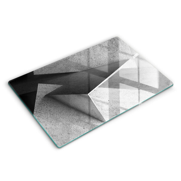 Tabla de cortar de vidrio Abstracción concreta