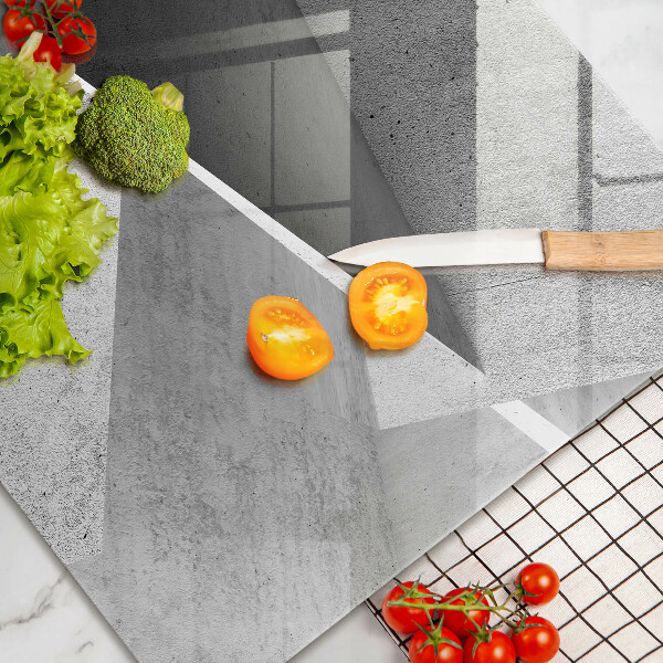 Tabla de cortar de vidrio Abstracción concreta