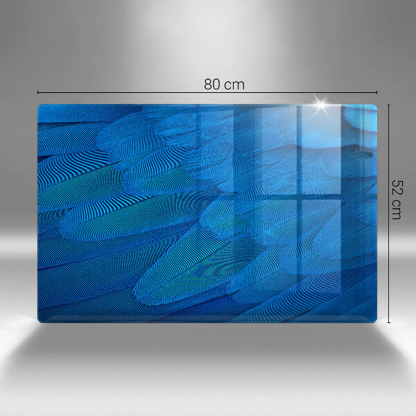 Tabla de cortar de vidrio Plumas de ave