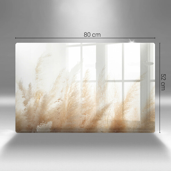 Tabla de cortar de vidrio Hierba de la pampa