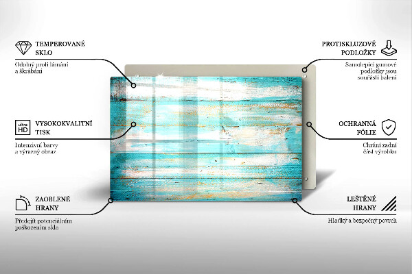 Tabla de cortar de vidrio Tableros de madera antiguos