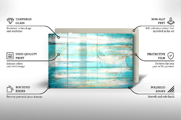 Tabla de cortar de vidrio Tableros de madera antiguos