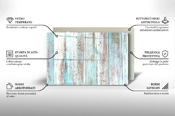 Tabla de cortar de vidrio Viejos tableros vintage