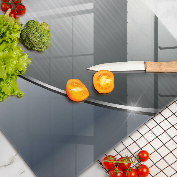 Tabla de cortar de vidrio Patrón de abstracción de metal