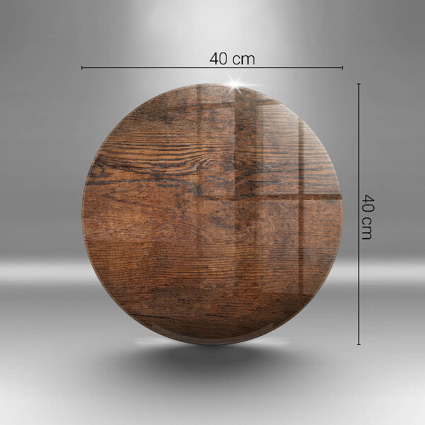 De vidrio templado Tablero de madera oscura