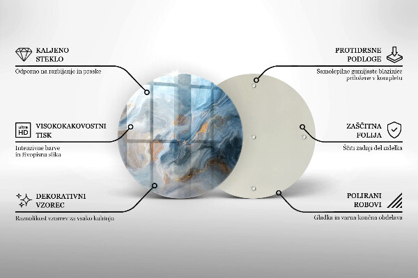 De vidrio templado Textura de mármol