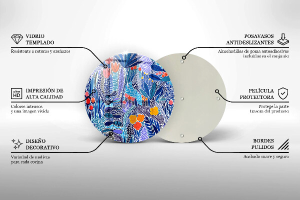 De vidrio templado Prado pintado