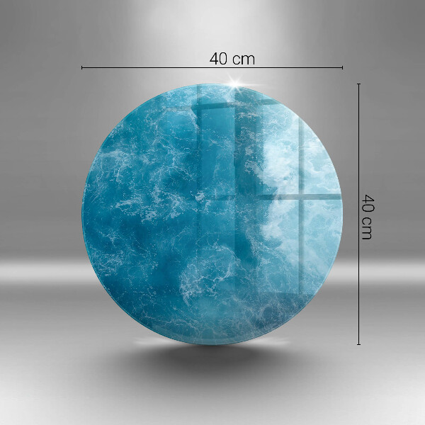 De vidrio templado Agua azul