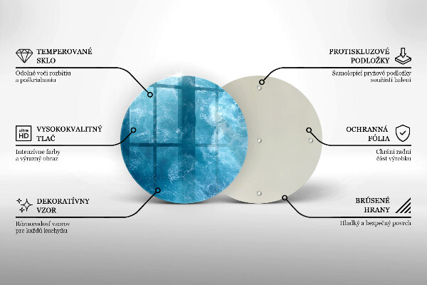 De vidrio templado Agua azul