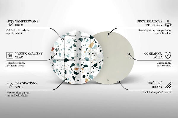 De vidrio templado Gres claro
