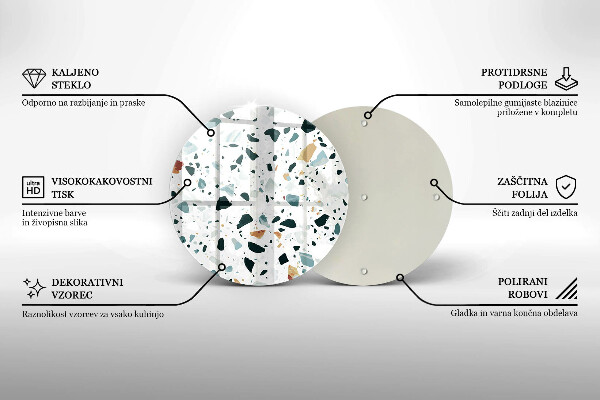 De vidrio templado Gres claro